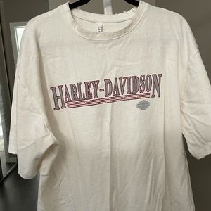 Harley Davidson vintage inspired oversized t-shirt